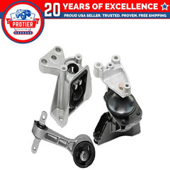 Fits 2006-2011 Honda Civic 1.8L MANUAL w/Bracket Motor & Trans Mount Set 3pc : 6B93BC-57