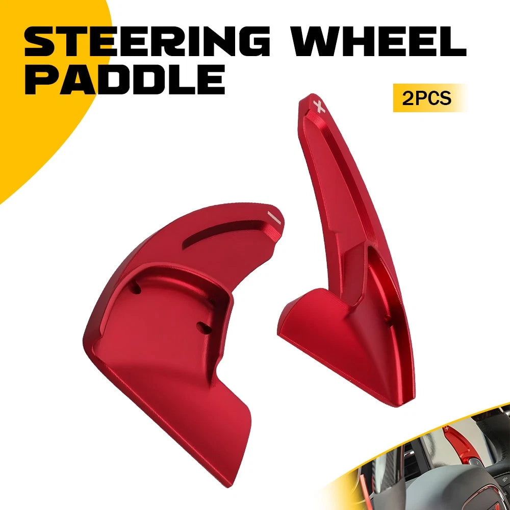 For 2014-2021 Jeep Grand Cherokee Steering Wheel Paddle Shifter Cover Aluminum A 6B93BC-57
