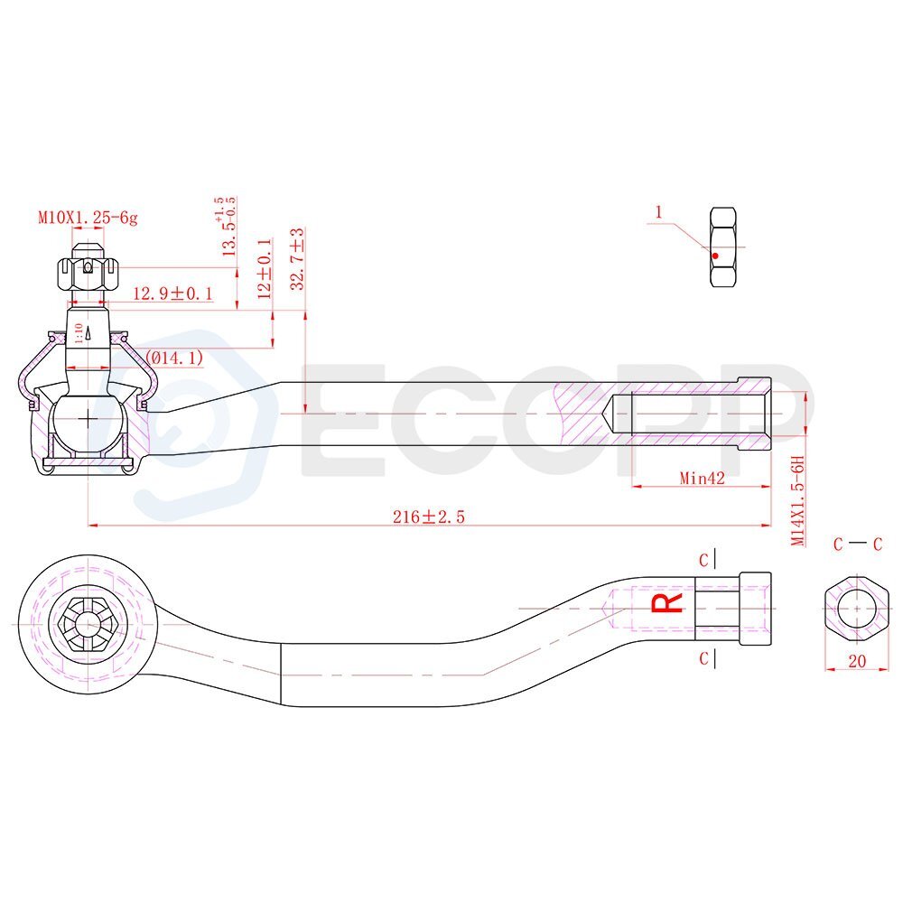 10pcs Fits 1998-2001 2002 Honda Accord Steering Kit Ball Joints Tie Rod End 6B93BC-57