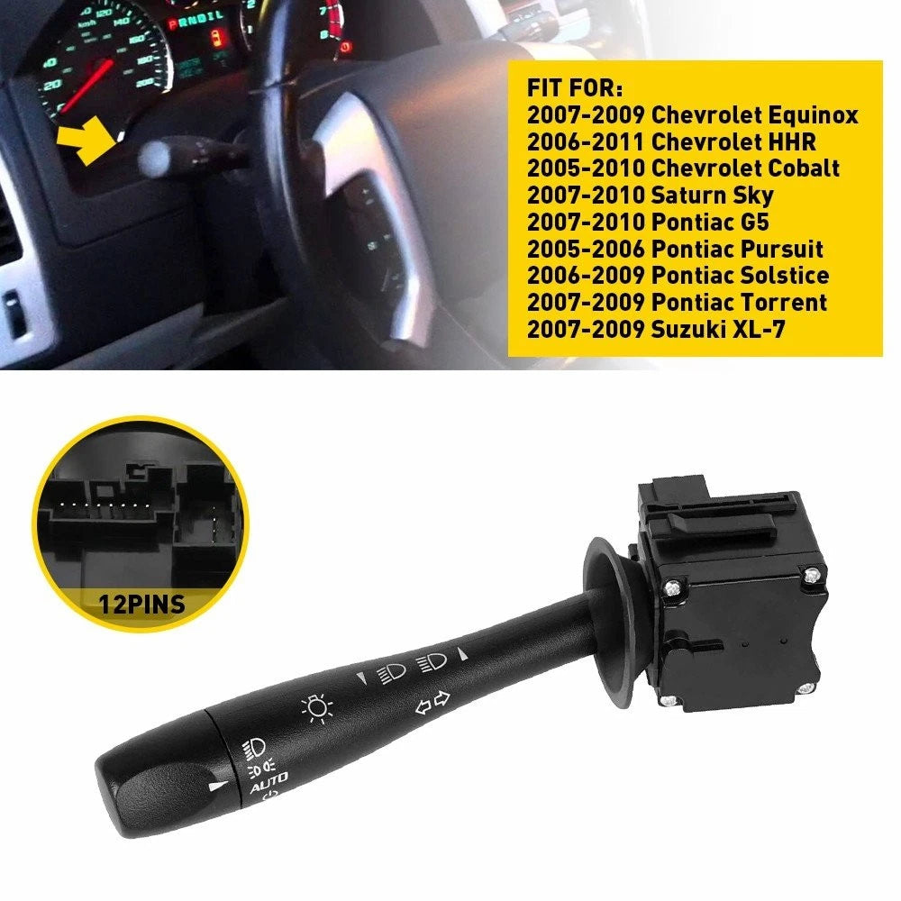 TURN SIGNAL HEADLIGHT DIMMER SWITCH FOR 2007-2009 CHEVY EQUINOX HHR SATURN SKY A 6B93BC-57