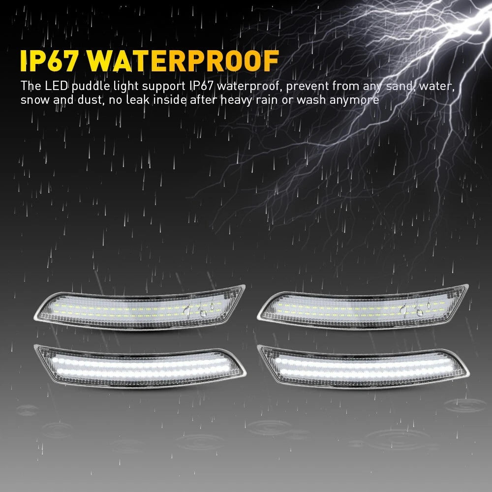 Fit 2016-2022 Chevrolet Camaro white clear LED Marker Side Lights Kit Front Rear 6B93BC-57