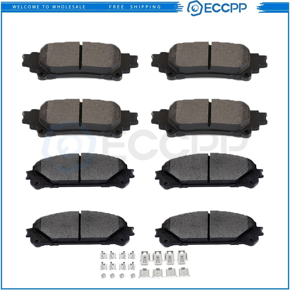 Front Rear Ceramic Brake Pads For Lexus RX350 Toyota Highlander Toyota Sienna 6B93BC-57