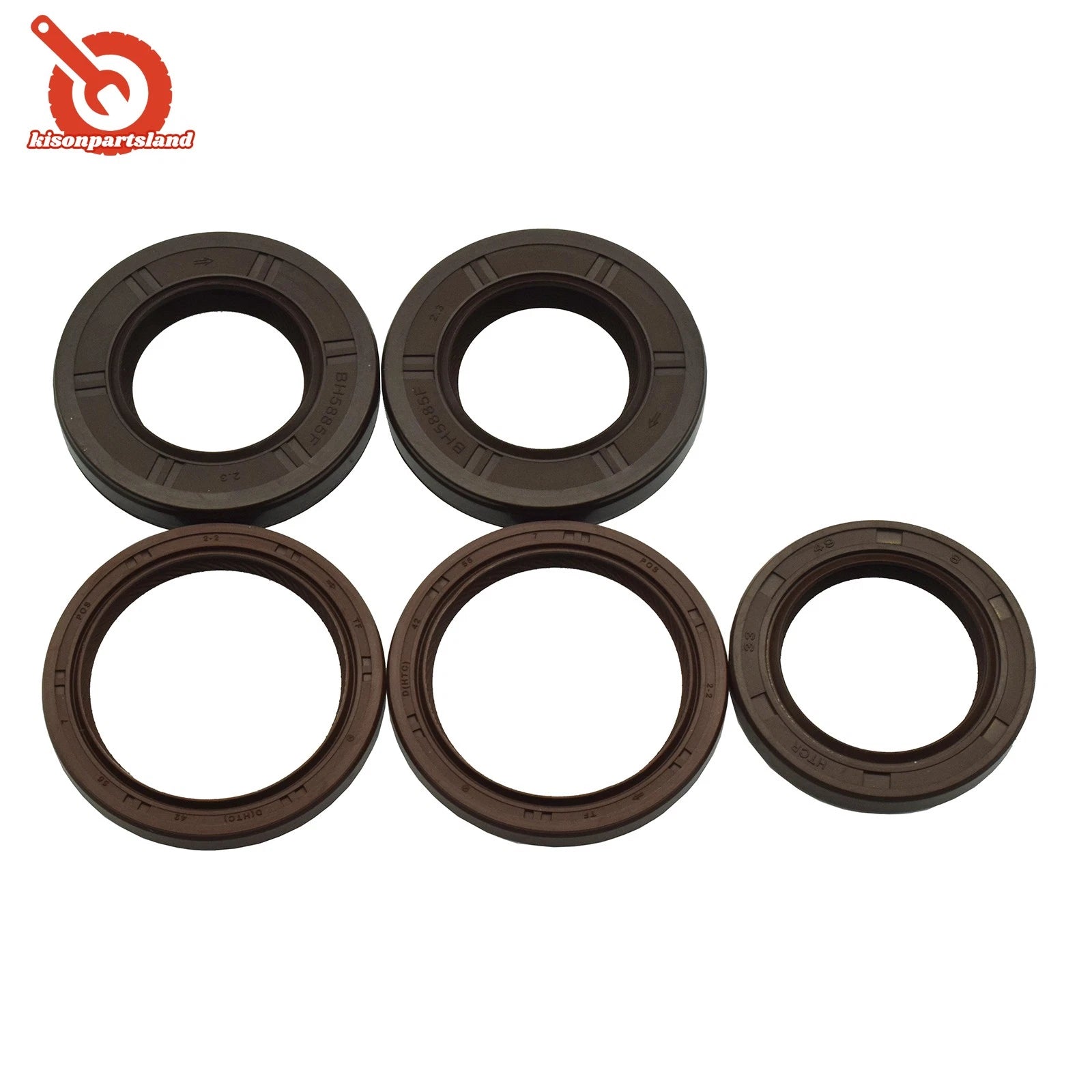 Front Cam & Crank Oil Seals Kit 5pcs For Impreza Forester Outback STi WRX GT 6B93BC-57
