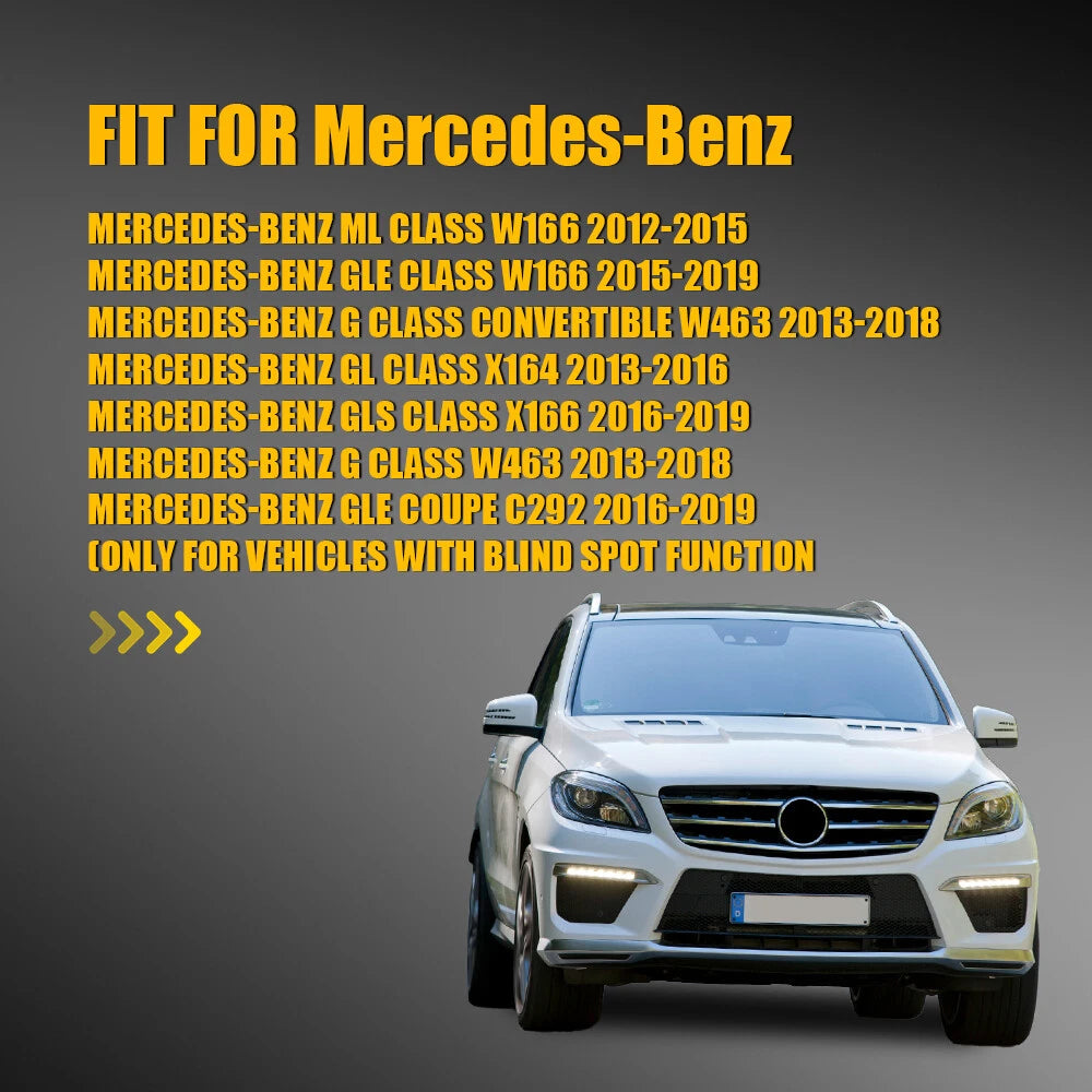 Heated Mirror Glass LH&RH W/Blind Spot For Mercedes-Benz W166 ML G GL GLE GLS EA 6B93BC-57