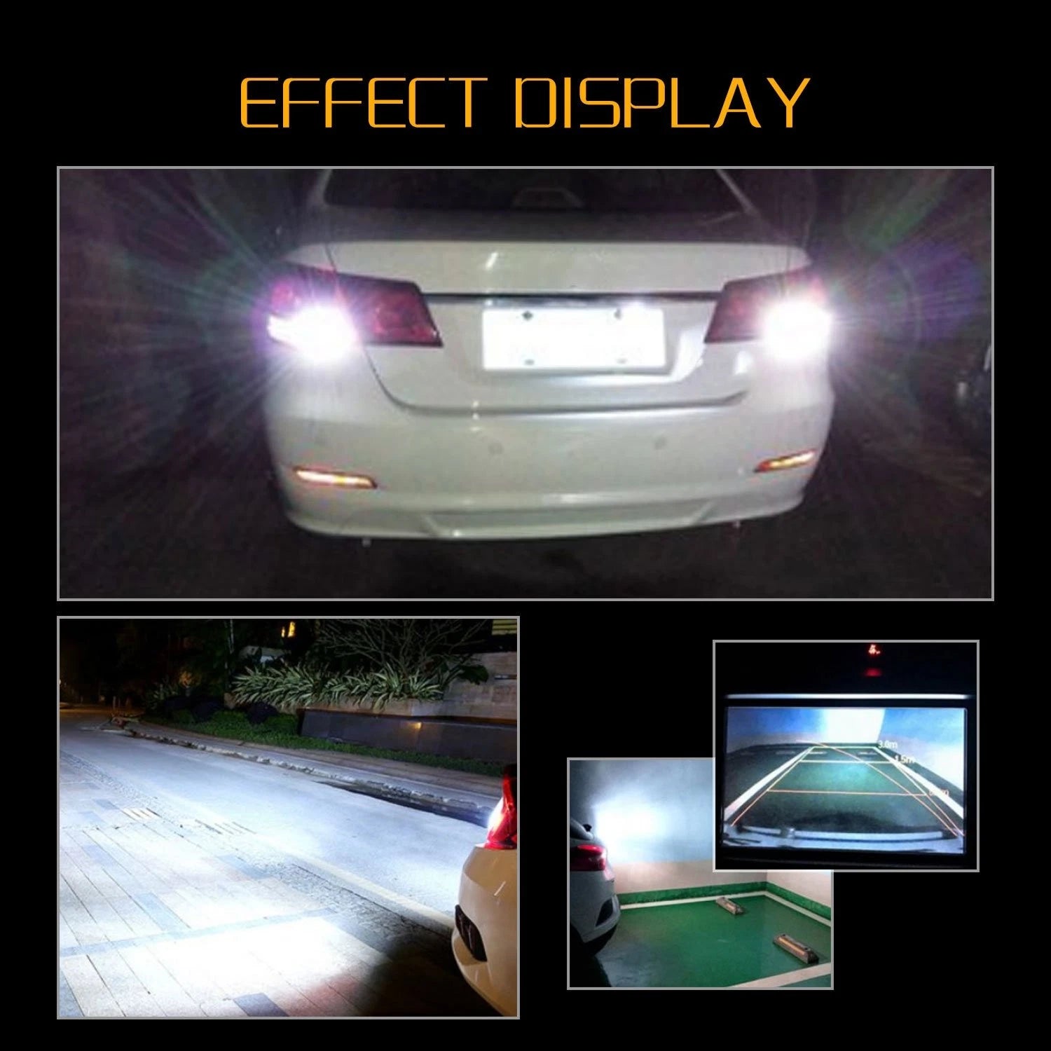 4X Backup Reverse Lights 921 912 T15 LED 6000K White Bulb 54H For GMC Ford EOA 6B93BC-57