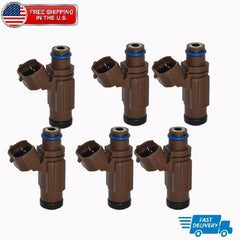 6X Fuel Injector for Suzuki Outboard 150 175 200 225 250HP 2004-2023 15710-96J00