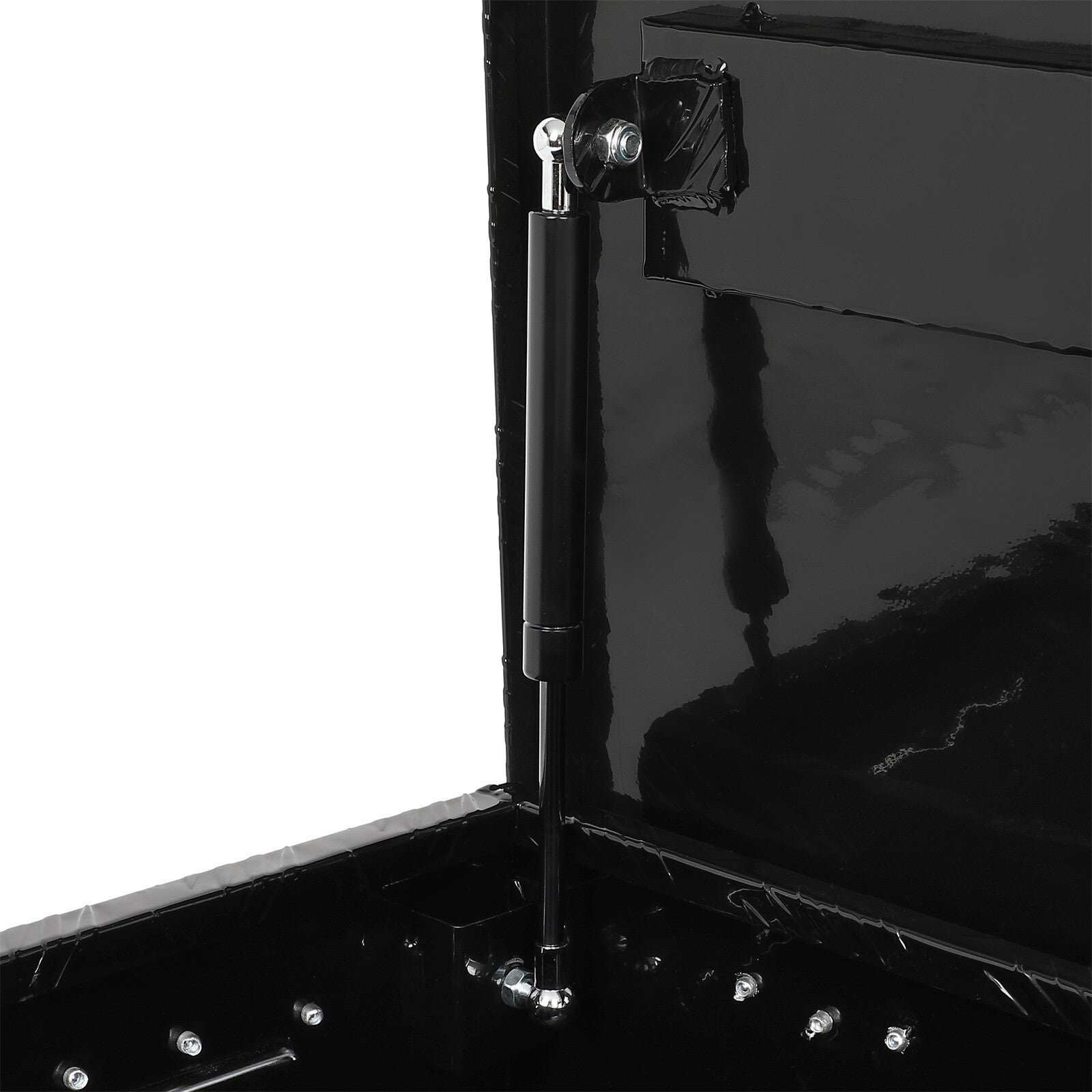 39"X13"X10" Black Aluminum Trailer Storage Tool Box Pickup Truck Bed Lock 6B93BC-57