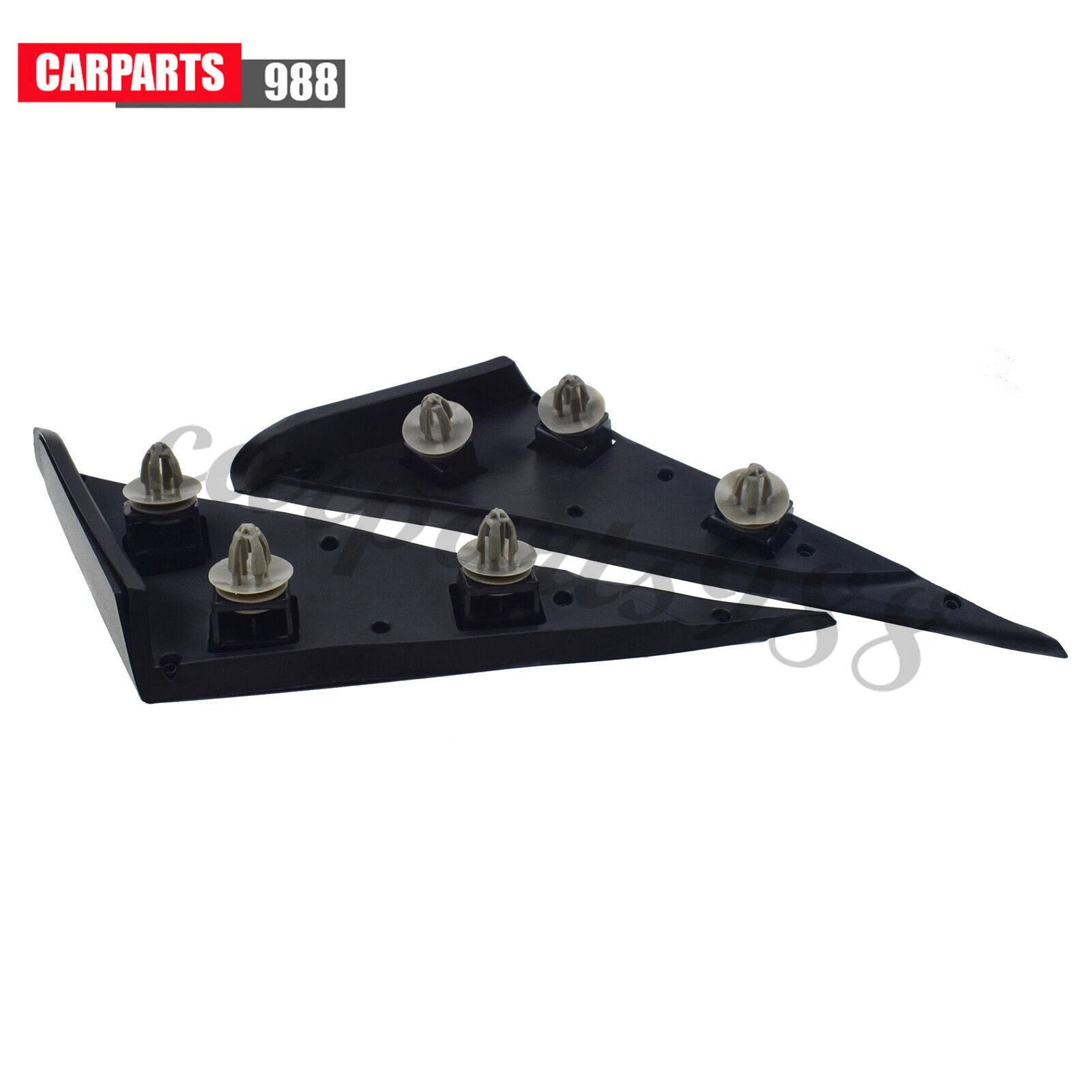 2Pcs Left Right Fender Pillar Molding Garnish Black for 2011-2015 Hyundai Sonata 6B93BC-57
