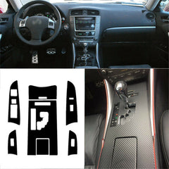Interior Center Console Carbon Fiber Molding Sticker Decal For Lexus IS300 IS250