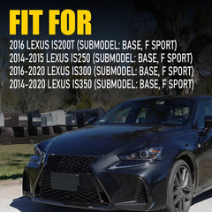 2X Rear Bumper Reflector Light Lamp LH RH For 2014-20 Lexus IS250 IS350 IS300 EA 6B93BC-57
