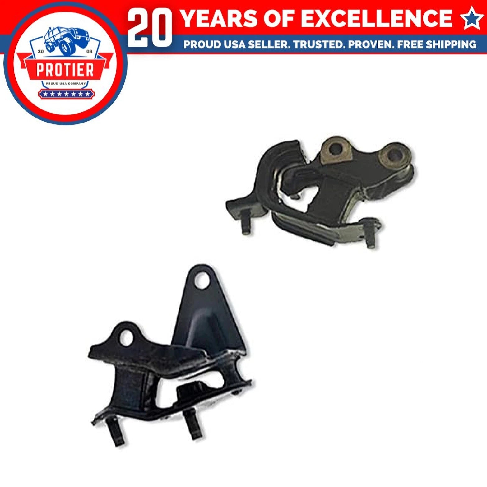 Transmission Mount 2PCS Set Compatible for 2003-2007 Honda Accord 2.4L 6B93BC-57