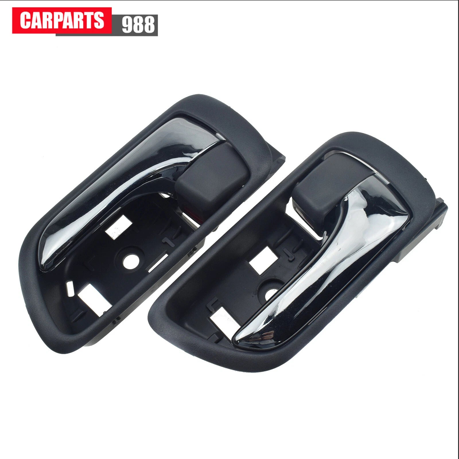 2Pcs Interior Door Handle Left Right Gray Chrome For Toyota Camry 2002-2006 6B93BC-57