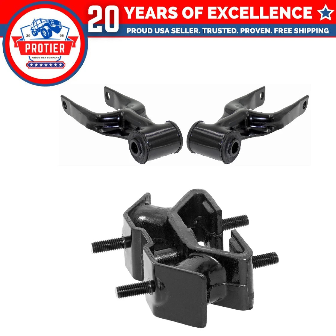 Engine Torque Strut & Trans Mount Set 3PCS for 2000 - 2005 Chevrolet Impala 6B93BC-57