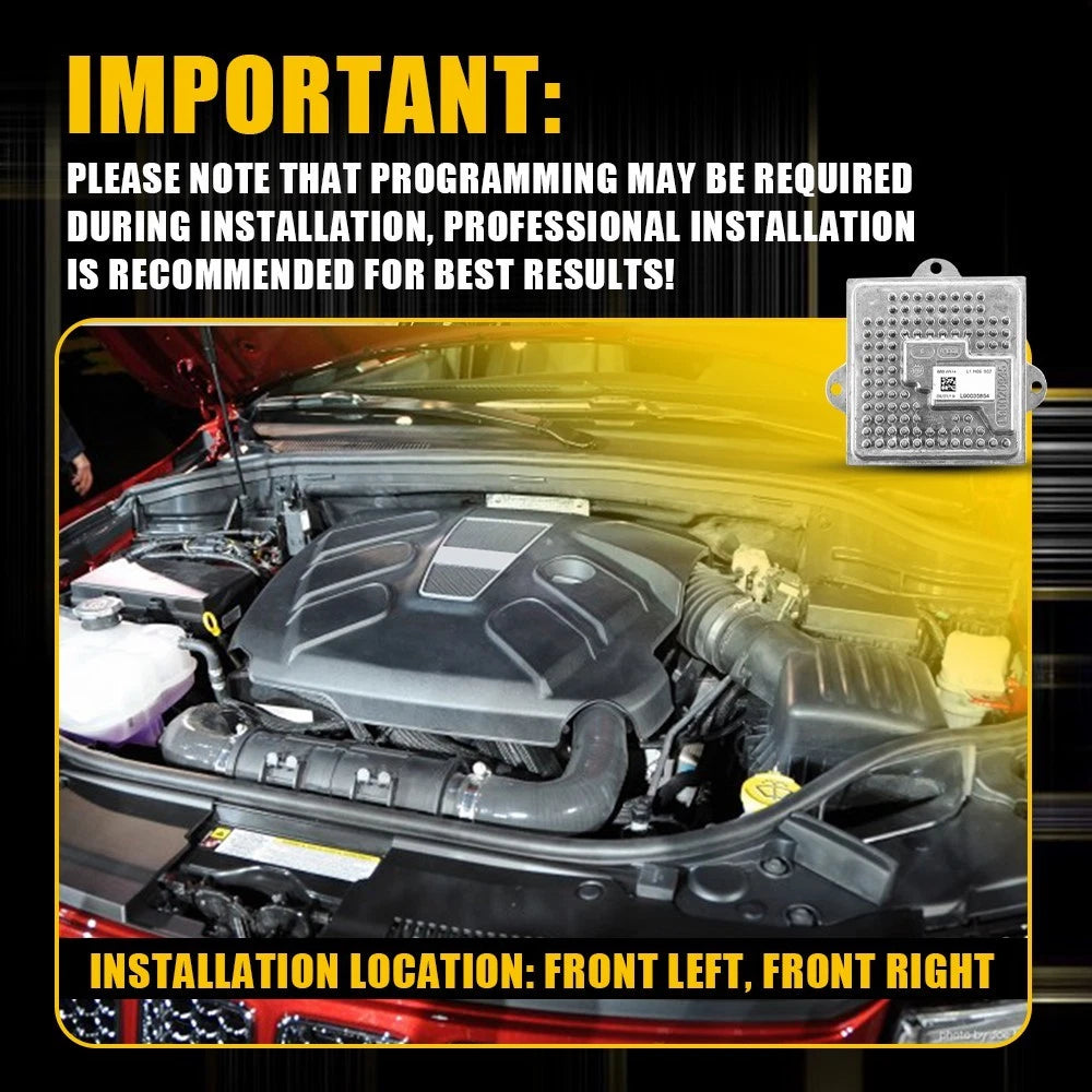 For 2014 15-2020 Jeep Grand Cherokee Headlight Module Control Unit 68223396AA EA 6B93BC-57