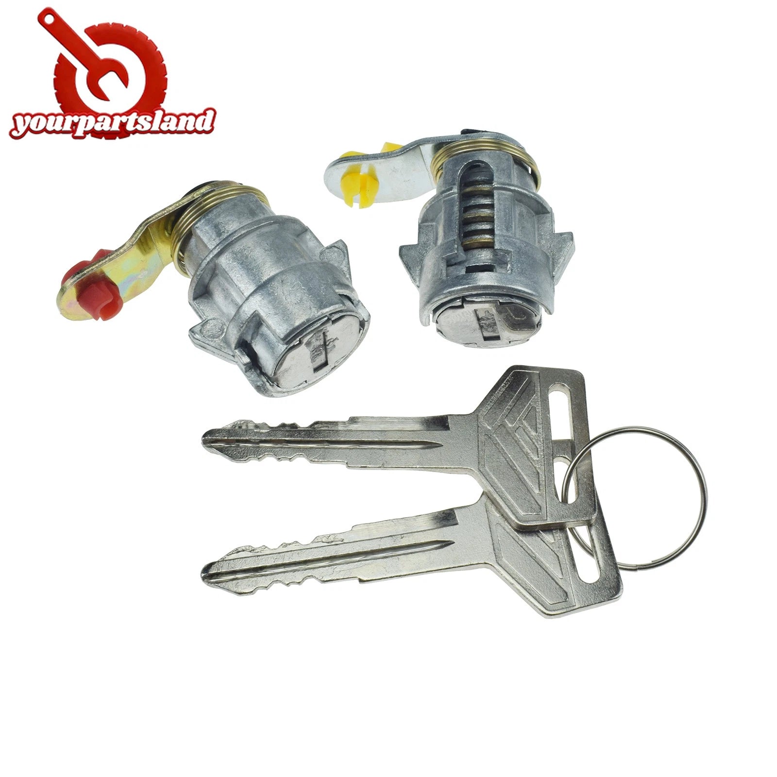 LH RH Door Lock Set with Keys for Toyota Corolla Geo Prizm 1988-1992 69052-12210 6B93BC-57