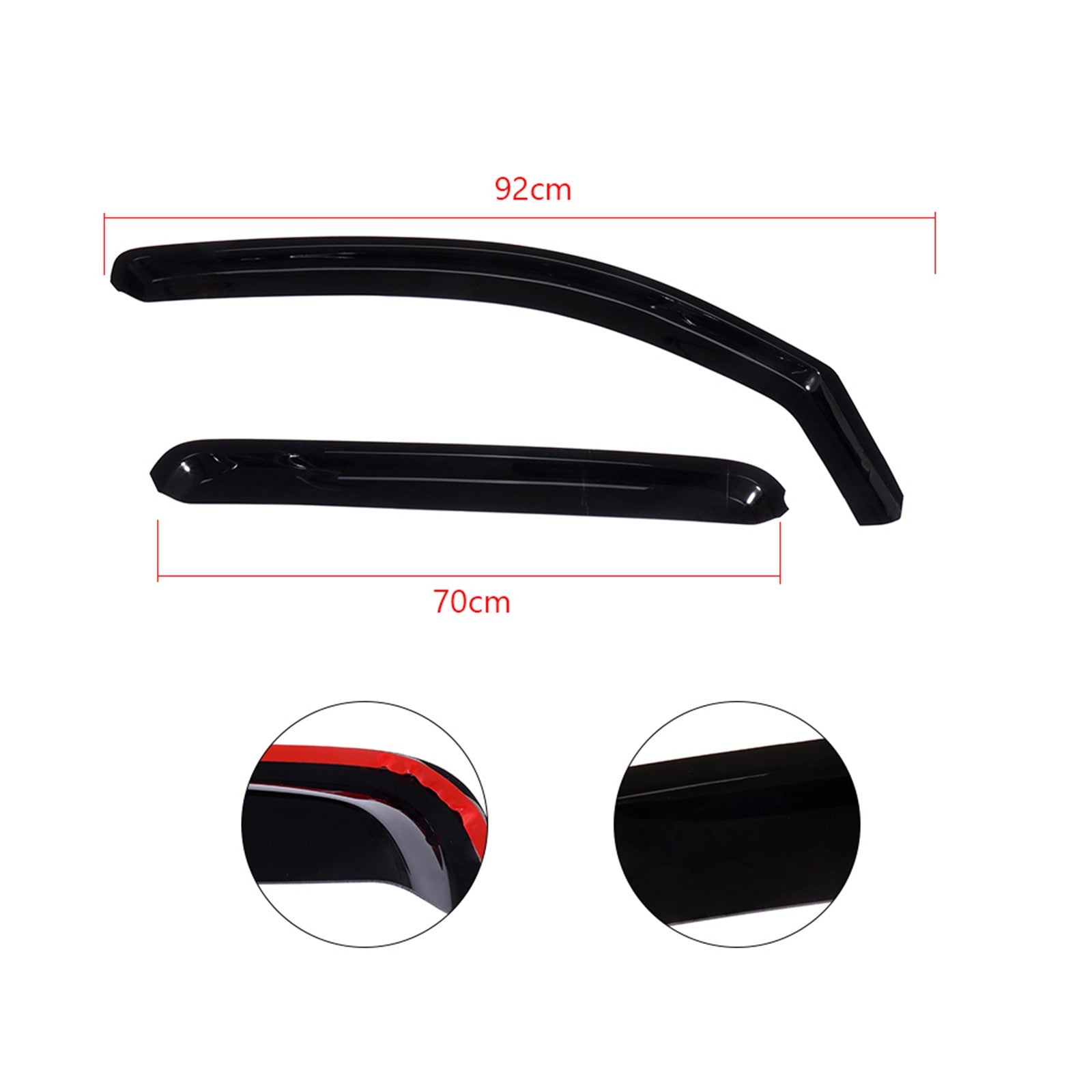 Guard Outside Mount Tape-On Window Visor for 05-15 Toyota Tacoma Double Cab 6B93BC-57