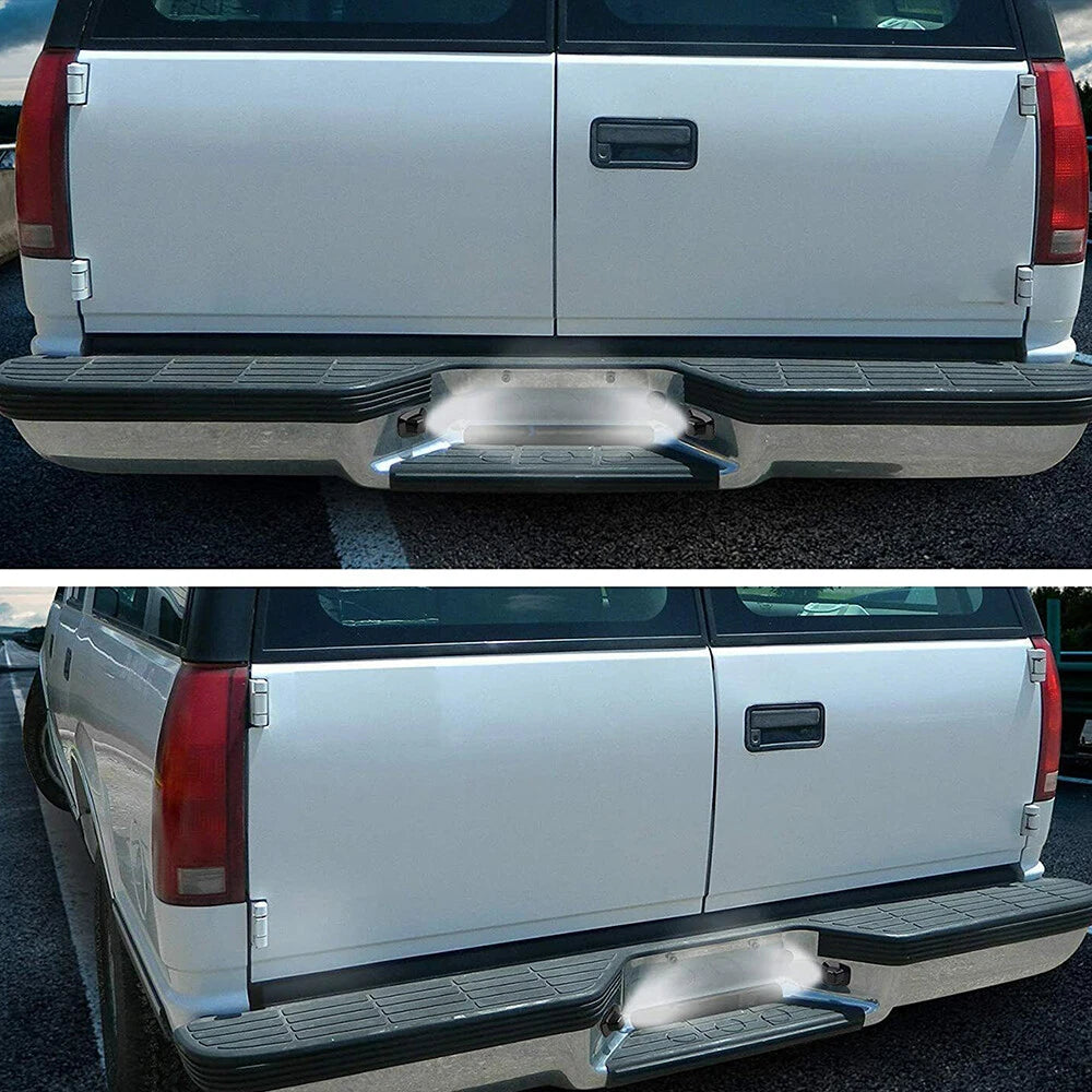 For 88-00 Chevy C/K 2500 1500 3500 2PC White LED License Plate Lights Tag Lamps 6B93BC-57