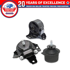 Fits 2006-2008 Hyundai Azera 3.3L 3.8L Engine Motor Mount Set 3pcs : A7162 6B93BC-57