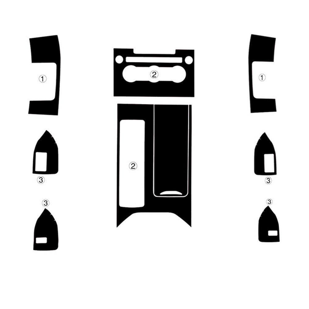 Interior Center Console Carbon Fiber Molding Sticker Decal For Range Rover Sport