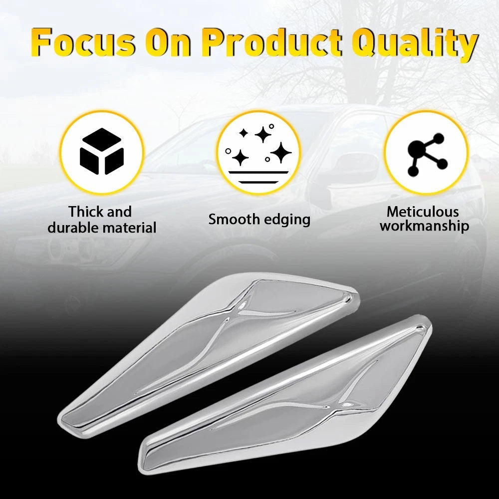 Pair For BMW x3 x4 F25 F26 Chrome Front Side Fender Finisher Trim Right Left A 6B93BC-57