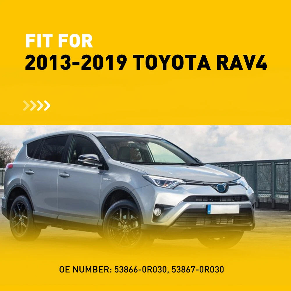 A Pair of Fender Cowl to Hood Side Seal LH & RH Fit for 2013-2018 Toyota Rav4 US 6B93BC-57
