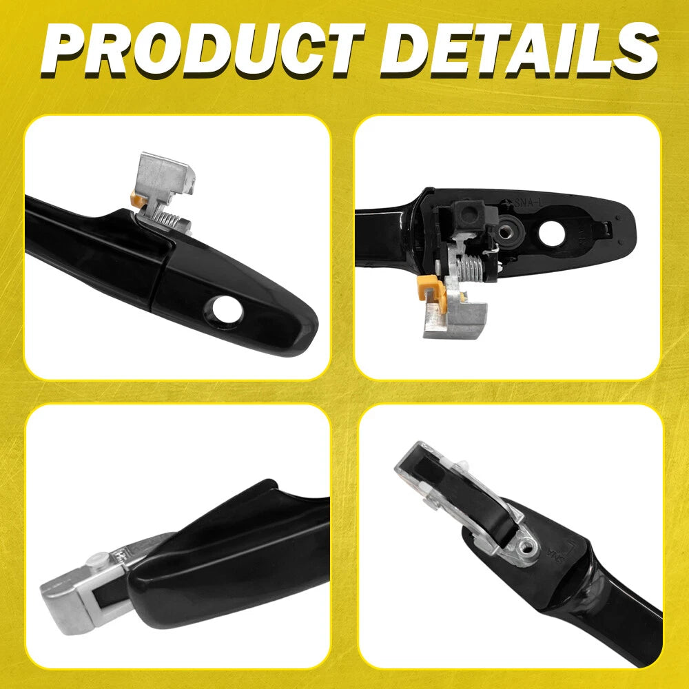 Outside Exterior Door Handle Black Front Driver Side For 2006-2011 Honda Civic A 6B93BC-57