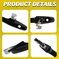 Outside Exterior Door Handle Black Front Driver Side For 2006-2011 Honda Civic A 6B93BC-57