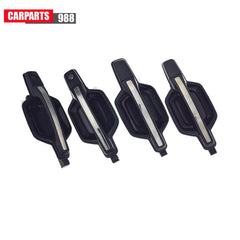 Front Rear Outside Door Handle Black & Chrome for 2001-2006 Mitsubishi Montero 6B93BC-57