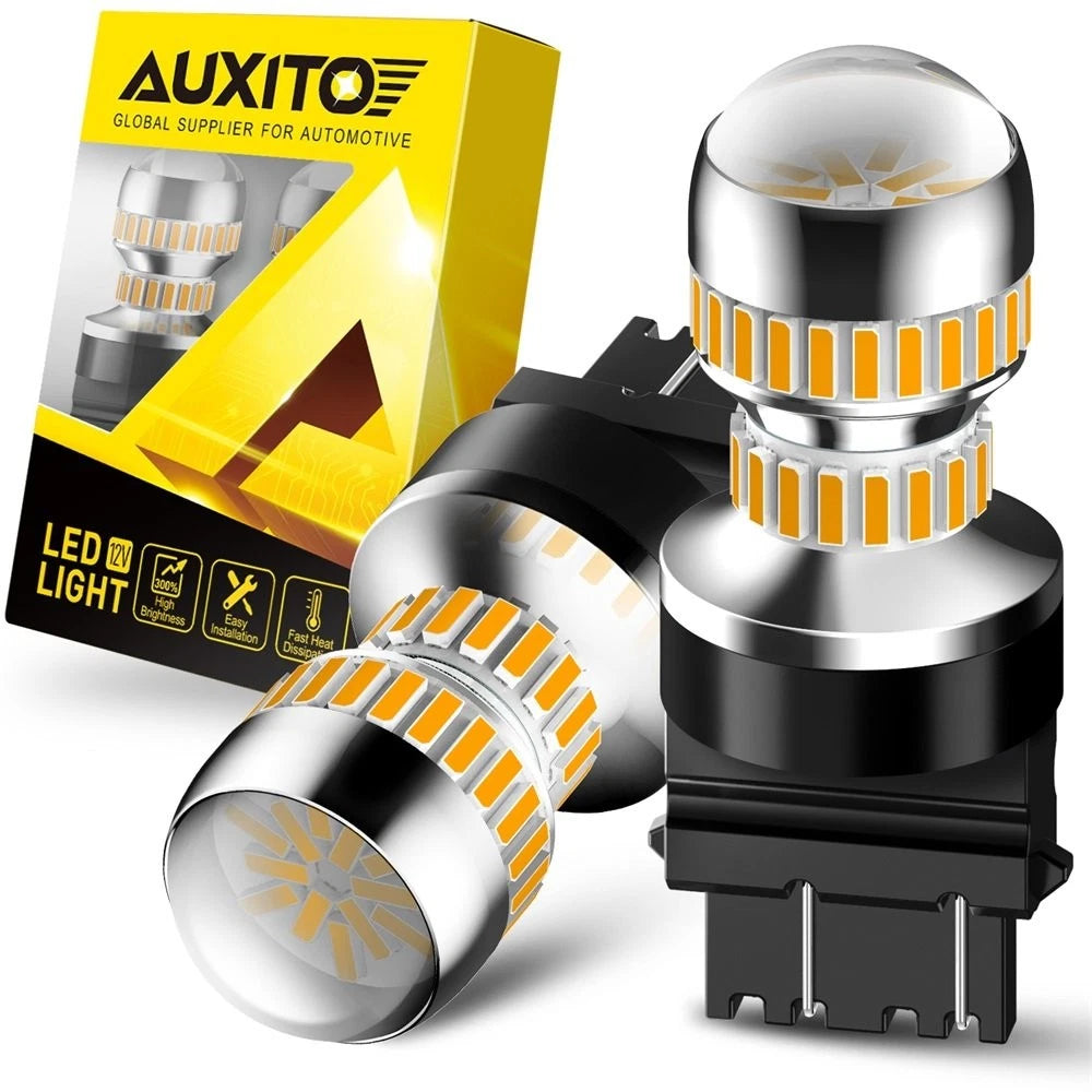 2-10x AUXITO 3156 3157 3457 LED Turn Signal Blinker Light Bulbs Amber Yellow EOA AUXITO