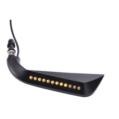 Black Motorcycle Mirrors w/ LED Turn Signal For Harley V-Rod Sportster Softail