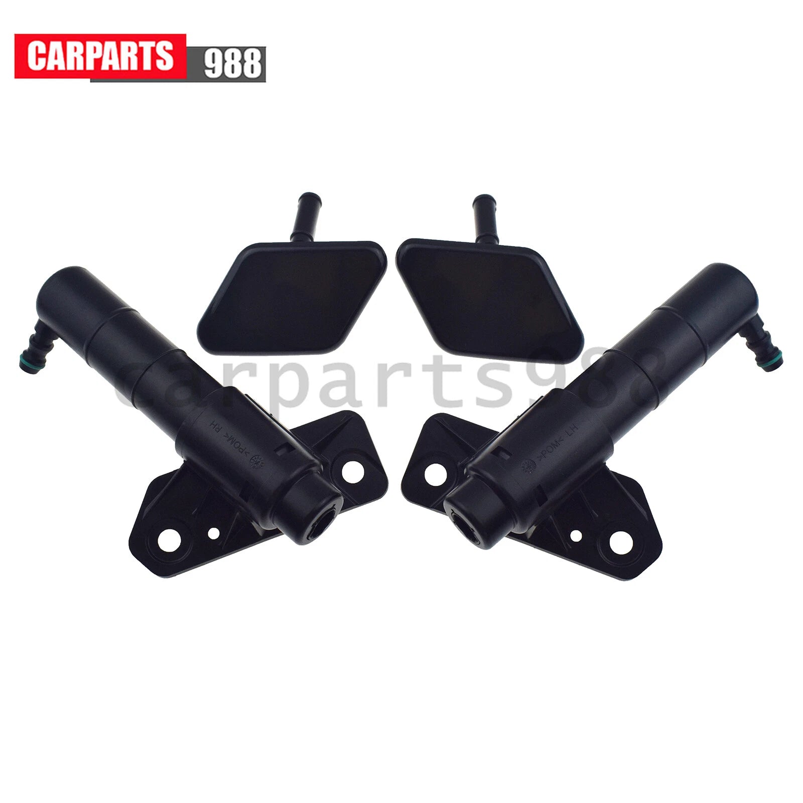 4Pcs Left Right Headlight Washer Spray Nozzle + Cover For Kia Sportage 3 2011-16 6B93BC-57