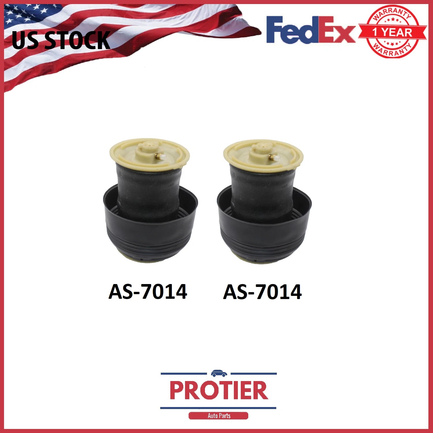 Rear Air Ride Suspension Spring Bag PAIR - BMW X5 2007-2011 - PART AS-7014 6B93BC-57