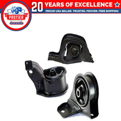 Fits 1988-1991 Honda CRX 1.5L Engine Motor Mount Set for AUTO 3PCS : A6507, 6B93BC-57