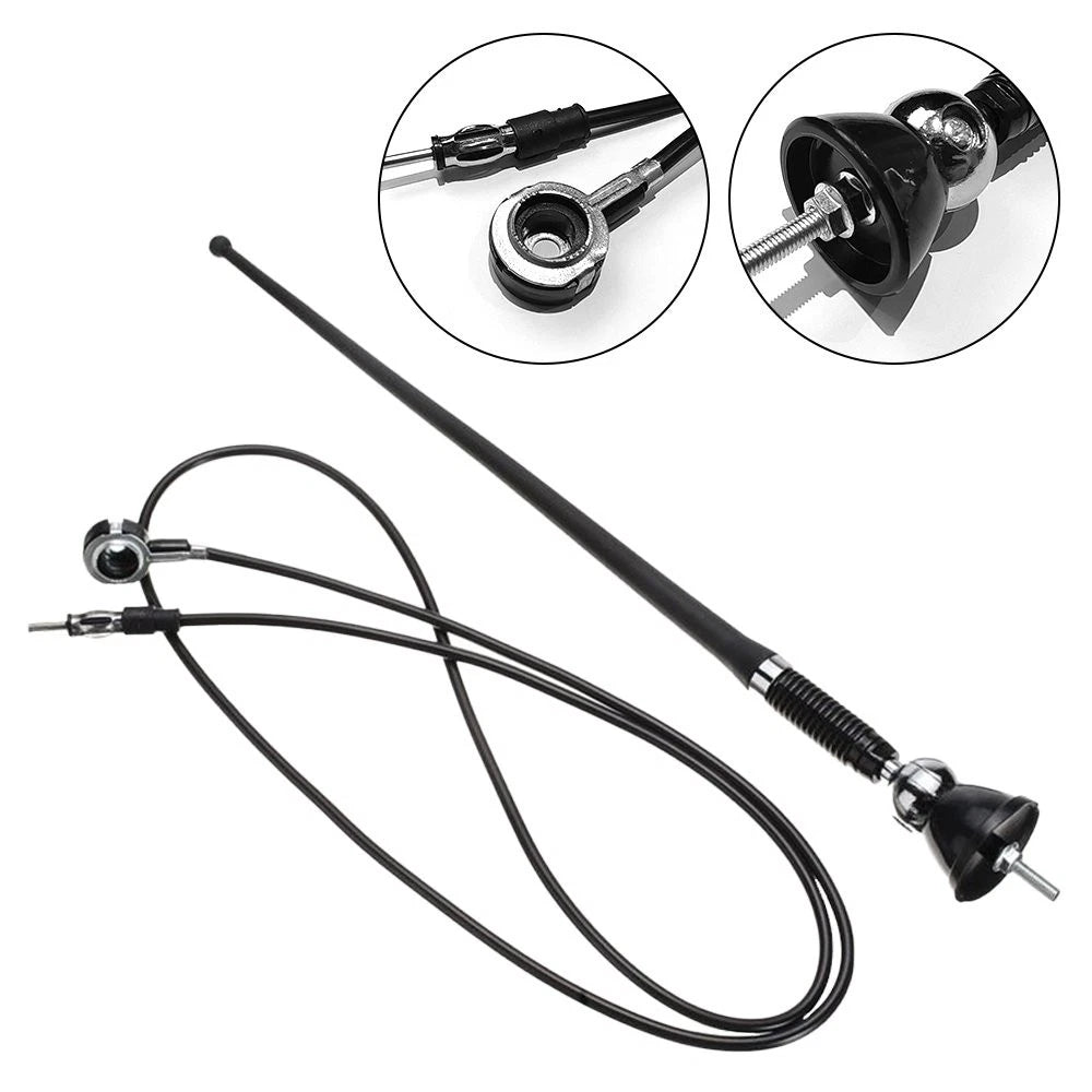 Waterproof Car Radio Antenna FM AM Aerial for ATV UTV Motorcycle Truck Yacht US 6B93BC-57