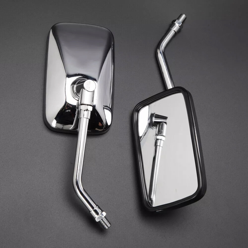 Rectangle Motorcycle Rear View Mirrors for Honda Shadow VLX 600 VT600C VTX1300C 6B93BC-57
