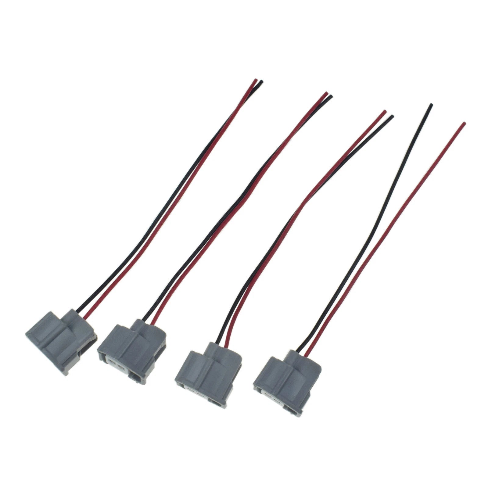 Set of 4 For Toyota Audi Nissan Female Fuel Injector Connector Electrical Plug 6B93BC-57