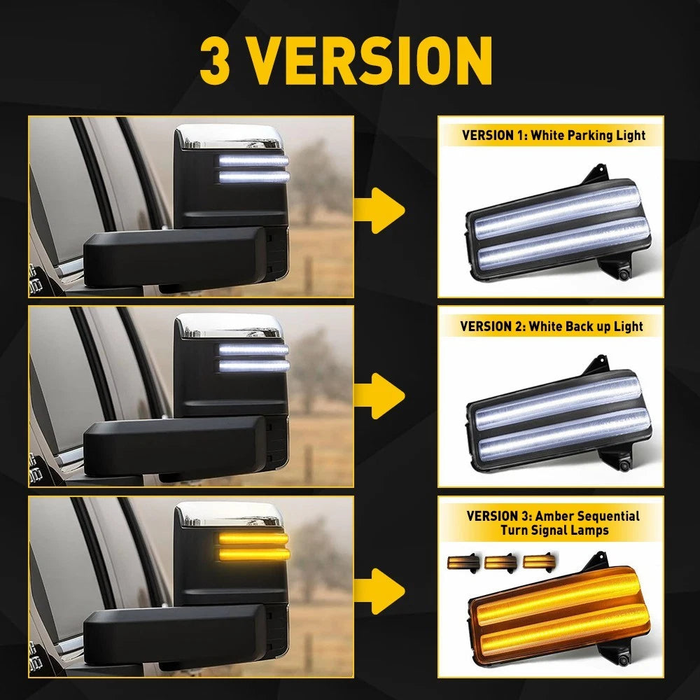Sequential LED Side View Turn Mirror Signal Light For 2020-23 Silverado Sierra H 6B93BC-57