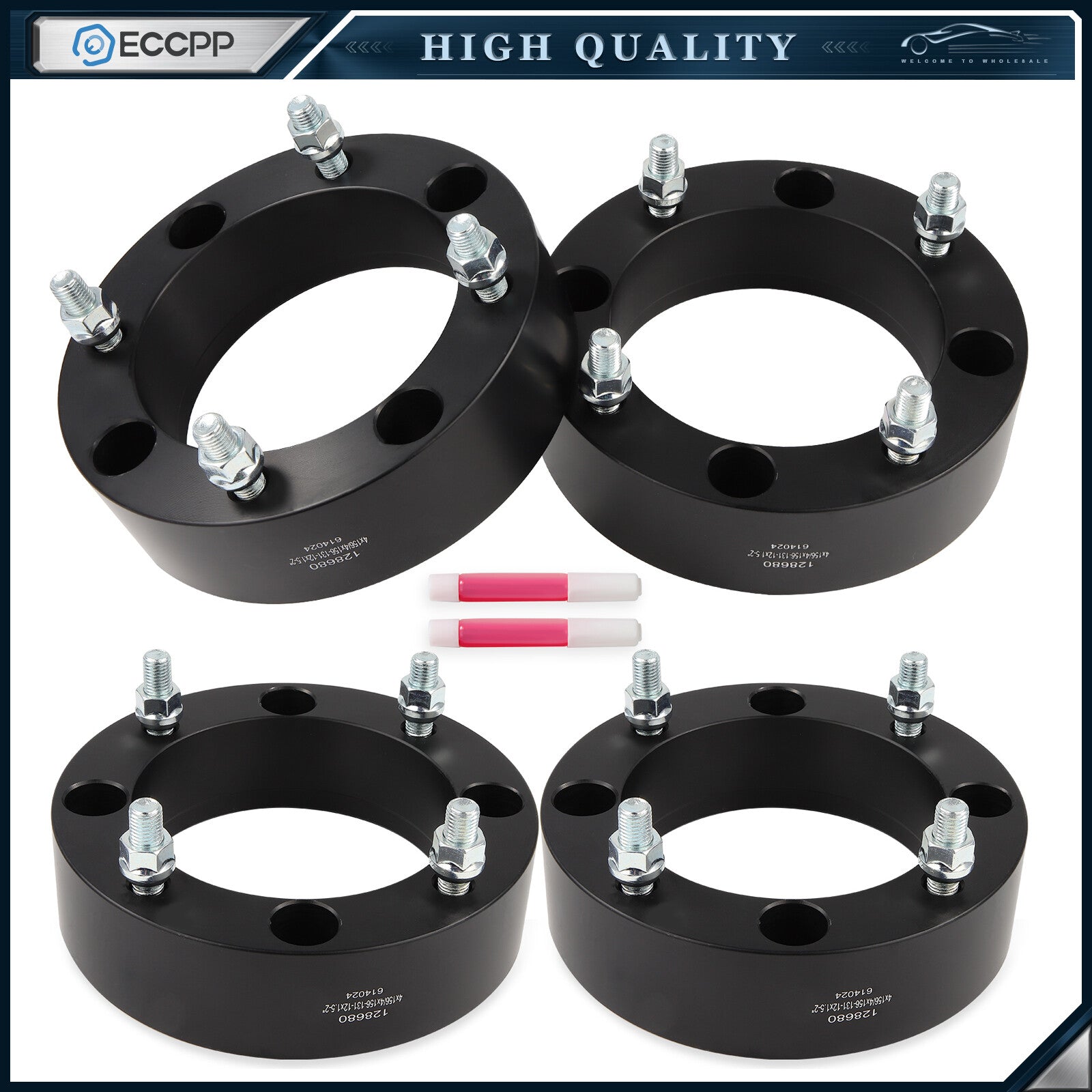 4 Pcs 2" 4/156 Wheel Spacers 12x1.5 For Polaris General Ranger Crew 900 1000 6B93BC-57