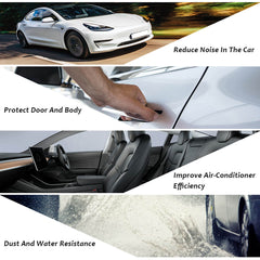 Door Rubber Seal Strips Weather Draft Wind Noise Reduction Kit For Mazda Atenza