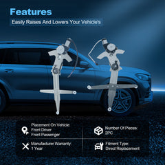 For 93-02 Chevy Camaro Front Left Right Power Window Regulator With Motor 6B93BC-57