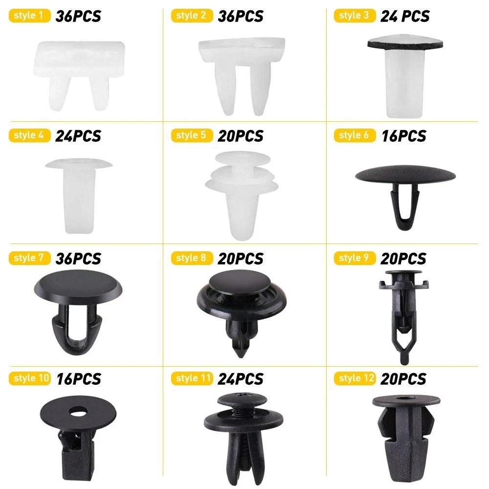 317PCS For TOYOTA Fender Hood Door Bumper Trim Clips Retainer Body Kit 6B93BC-57