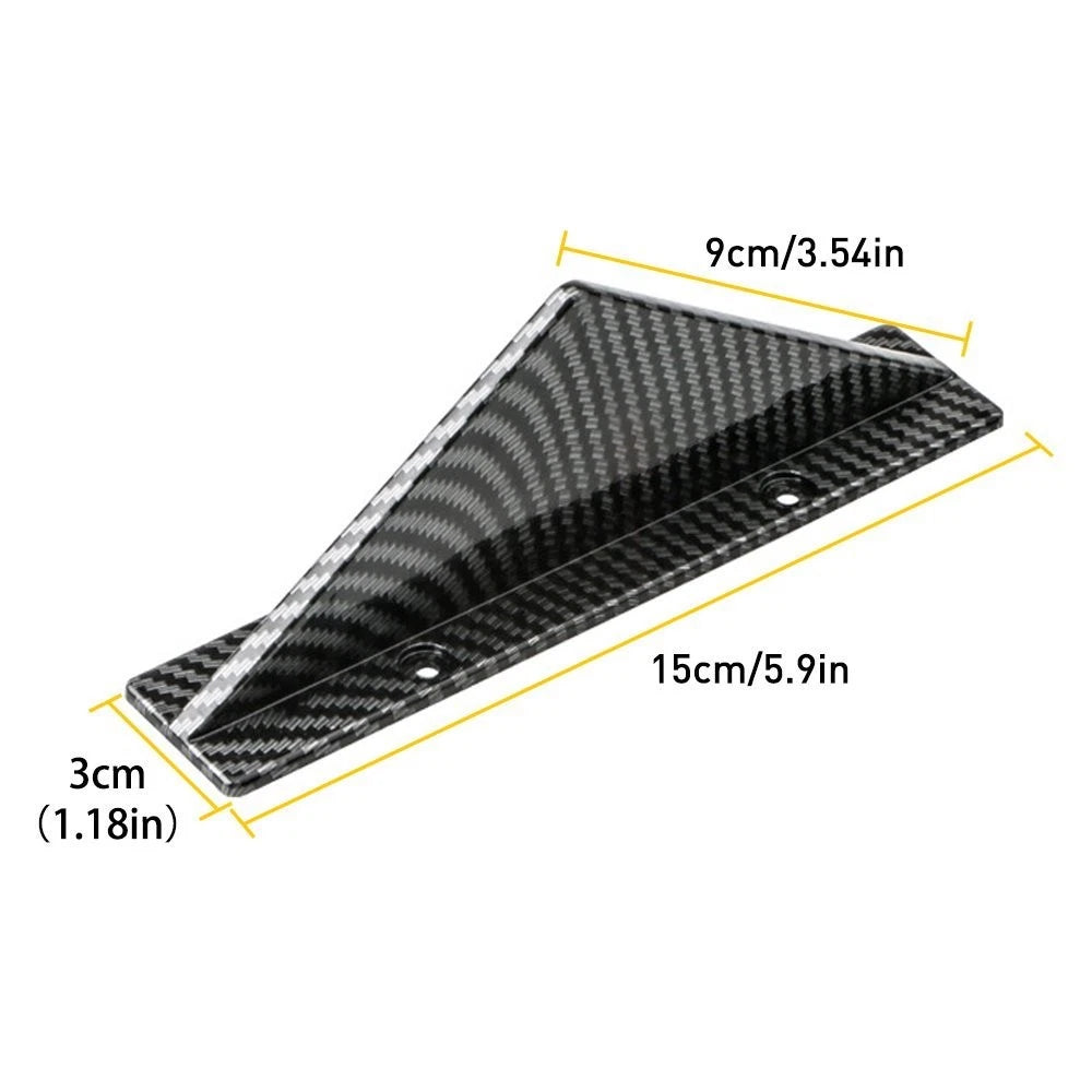 4PCS Universal Car Rear Bumper Lip Diffuser Fins Shark Splitter Accessories EOA 6B93BC-57