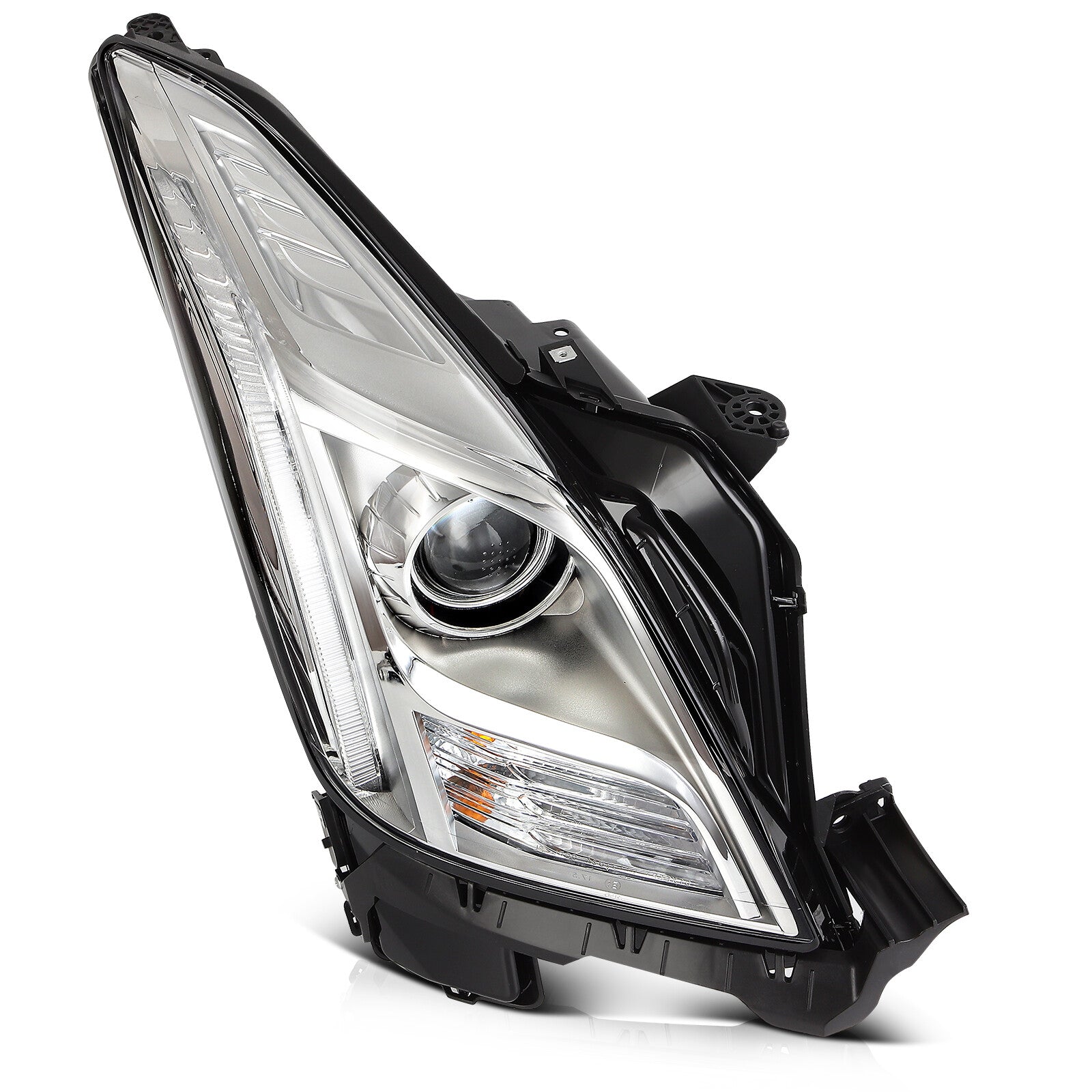 Headlights Assembly For 2017-2013 Cadillac XTS 3.6L LED HID/Xenon Chrome LH+RH 6B93BC-57