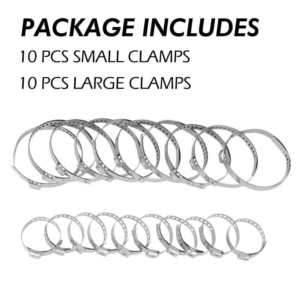 20*For Auto/ATV CV Joint Axle Boot Clamp 20 Crimp Bands Set EOOG US 6B93BC-57