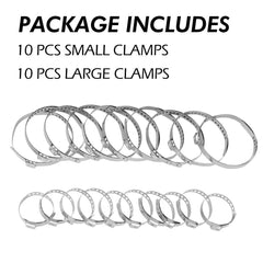 20*For Auto/ATV CV Joint Axle Boot Clamp 20 Crimp Bands Set EOOG US 6B93BC-57