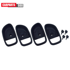 4Pcs Black Interior Door Handle Bezel Front Rear LH RH For 07-10 Hyundai Elantra 6B93BC-57