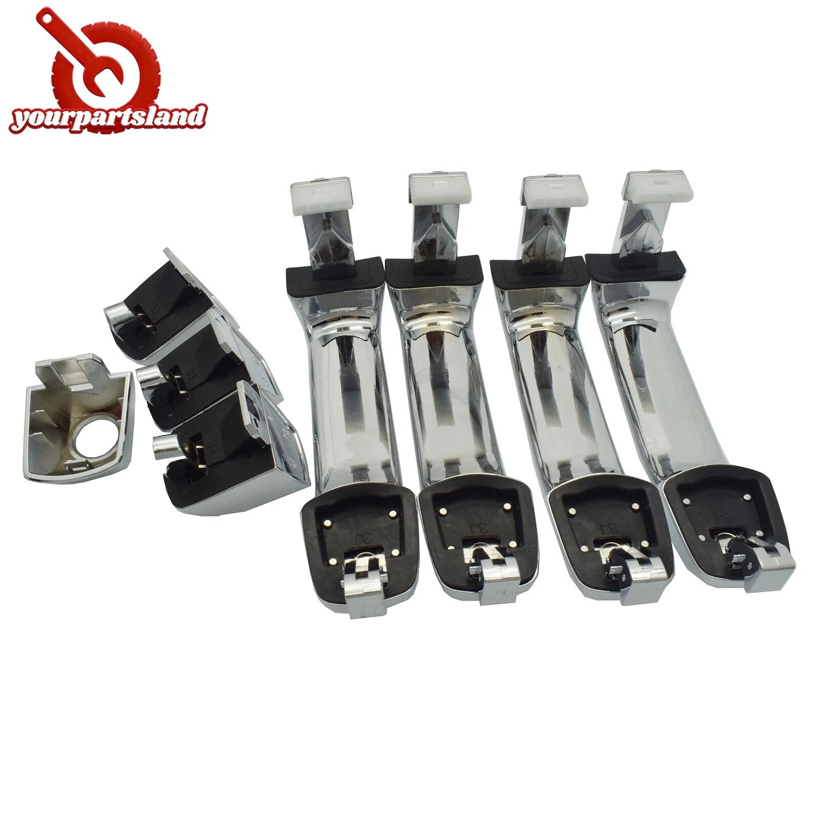 Chrome Front Rear LH RH Exterior Door Handle for Hyundai Veracruz 3.8L 2007-2012 6B93BC-57