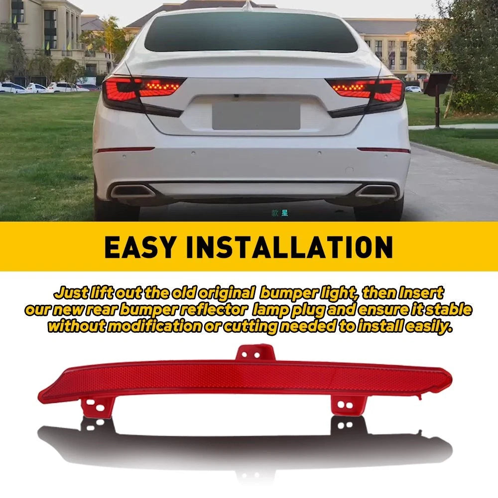 FOR 2018-22 HONDA ACCORD BUMPER REAR REFLECTOR LIGHT TAIL LAMP STOP HOUSING LEFT 6B93BC-57