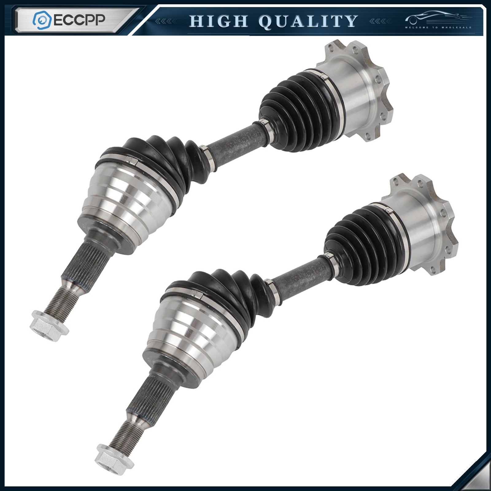 For Chevrolet Silverado 2500 HD 2015-2019 6.0L Front Left & Right 2pcs CV Axles 6B93BC-57