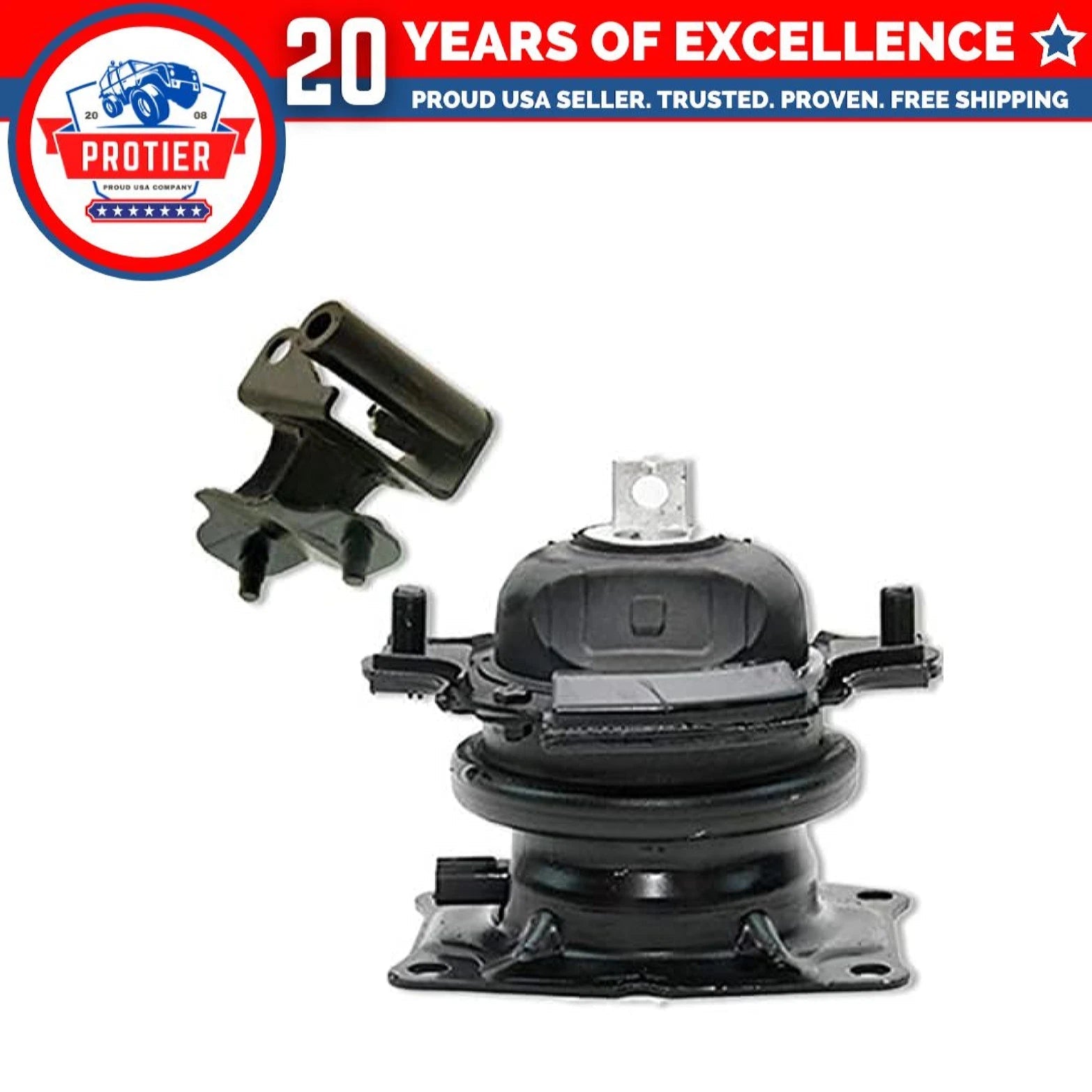 Fits 2007 Honda Odyssey 3.5L i-VTEC AUTO Front Motor & Rear Trans Mount : 6B93BC-57